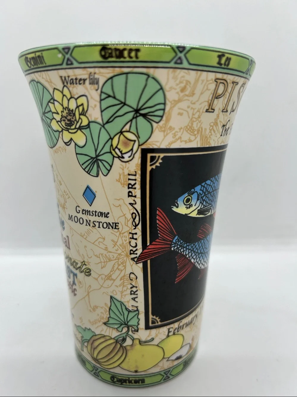 Pisces Astrology Zodiac Sign Ceramic Coffee Mug February 19 / March 20 - Picture 4 of 11